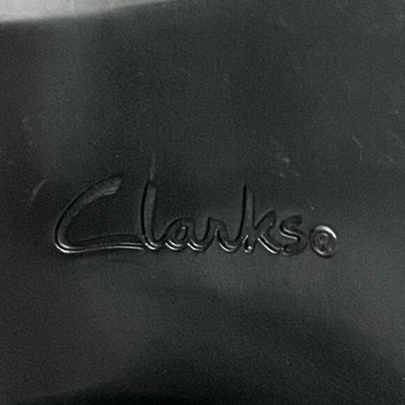 Clarks Emily Amelia Black Leather Loafer Pump Women’s Sz 7.5M Comfort Shoe - Picture 13 of 13